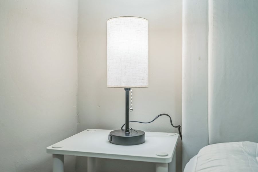 Nightstand and lamp